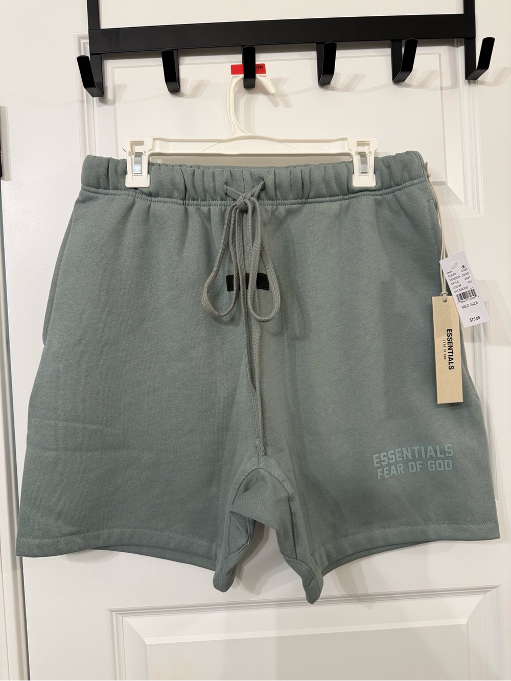 Fear of God Essentials Men's Sage Green Drawstring Shorts